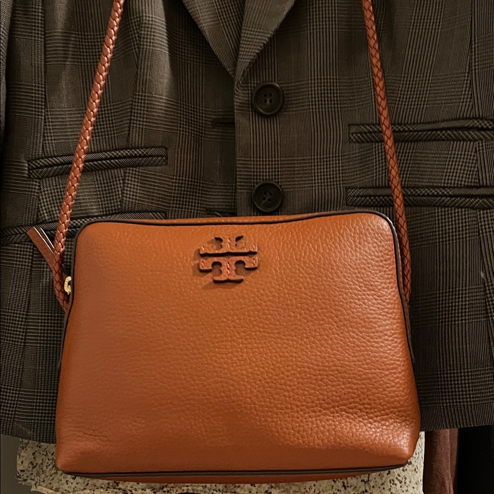 Tory Burch Orange Leather Crossbody Bag